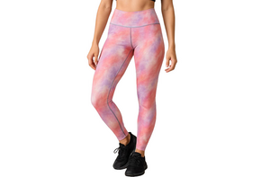 Zyia Full Length Rainbow Tie Dye Legging Yoga Pants Size 4